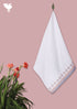 Handloom Cotton Bath Towel With Block Print Border